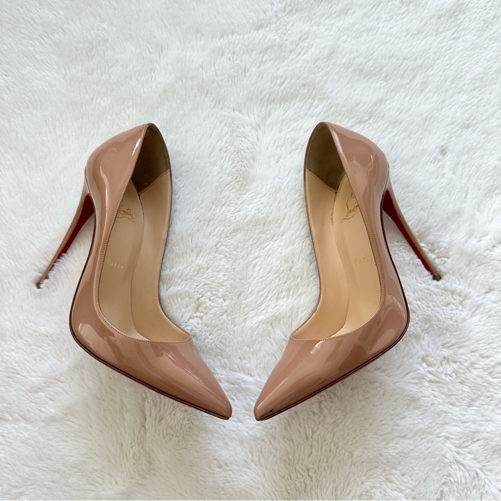 Christian Louboutin Women High Heels Shoes Size 37.5 Eu Authentic